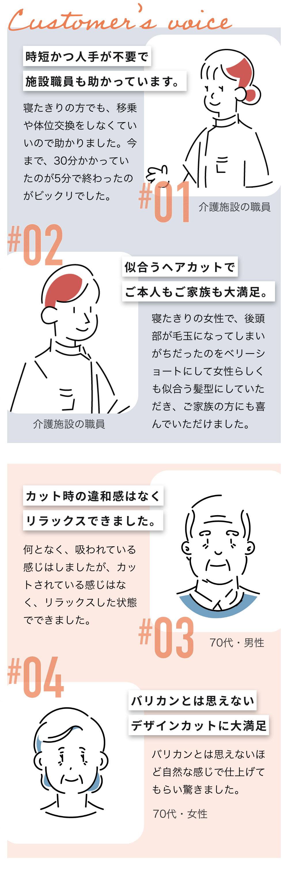 利用者の声